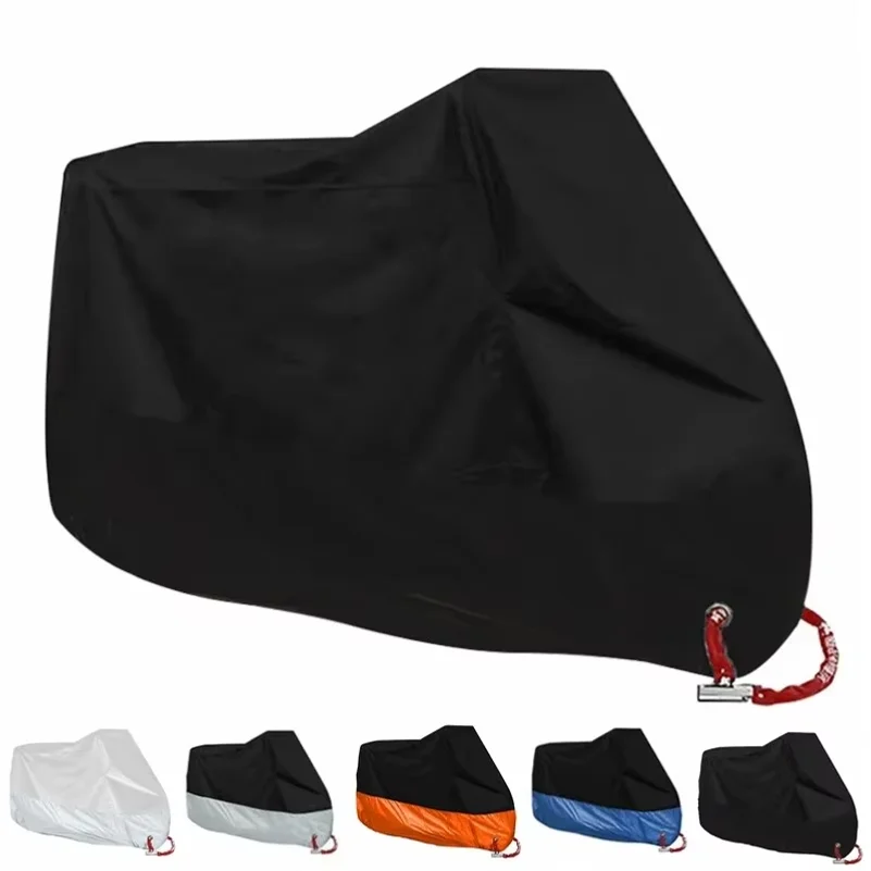 

Motorcycle Cover Waterproof All Season Dustproof UV Protection 190T Motorbike Cover Multiple Colors