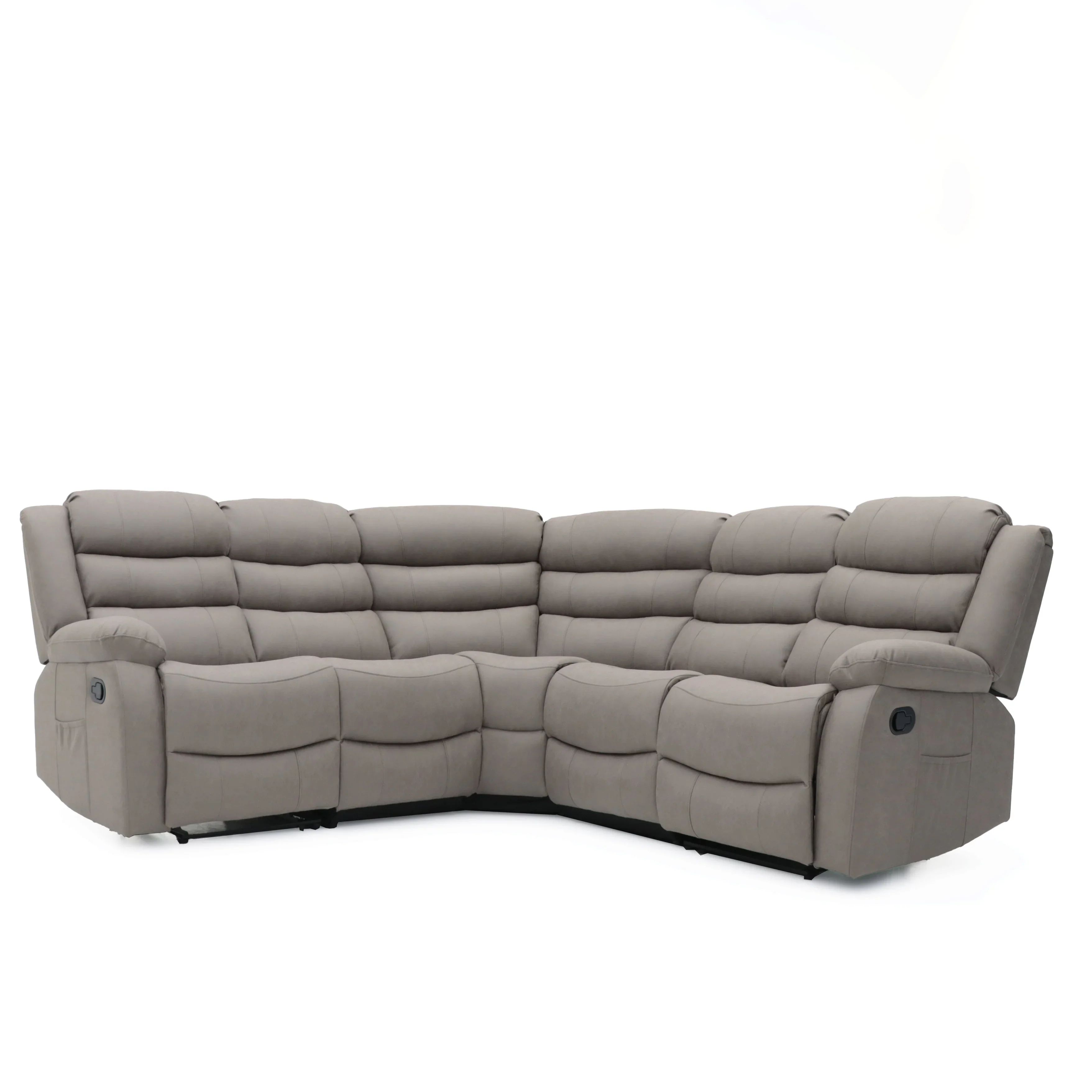 

For Factory Modern High Adjustable Microfiber Fabric Manual Corner Motion Sectional Recliner Sofa Set for Living Room