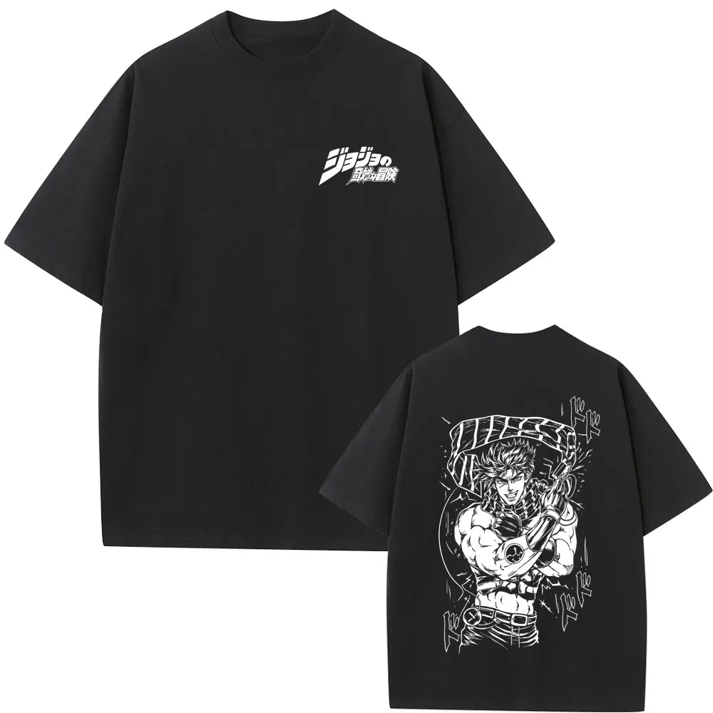 

Anime JoJo's Bizarre Adventure Jotaro Kujo Graphic T-shirt Men Women Manga Fashion Vintage T Shirts Oversized Streetwear Unisex