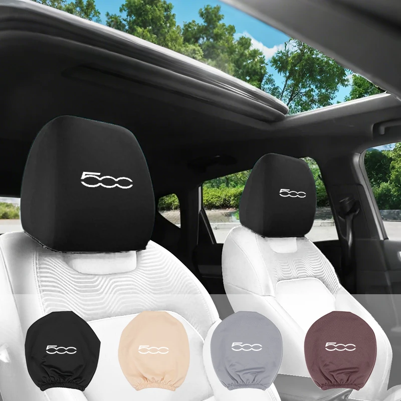 

Car Seat Headrest Cover Anti-Dirty Elastic Protective Covers For FIAT Abarth 500 Punto Tipo Panda Ducato Doblo Stilo Fiorino