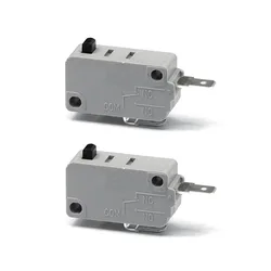 KW3A Micro Switch 125V 250V 16A Normally Open Switch 2 Pin Silver Contact for Microwave Oven Washing Machine 2PCS
