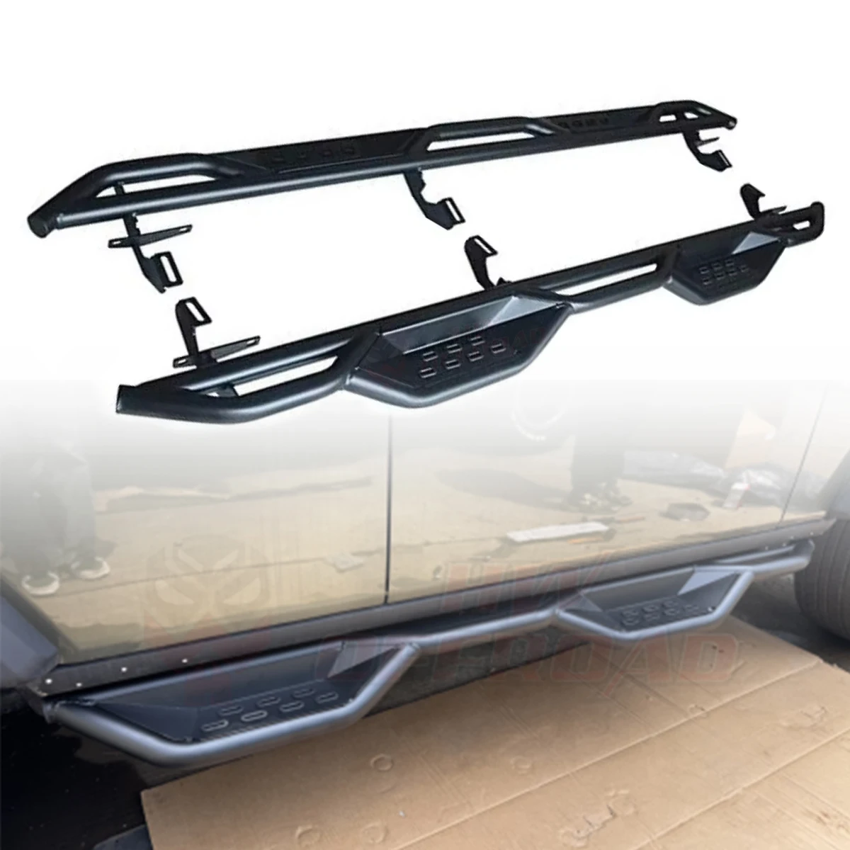 

Steel 4x4 Black Side Step for BAW BAIC 212 2024 2025 BJ212 Car Exterior Rock Slider Running Board Nerf Bar Side Pedal