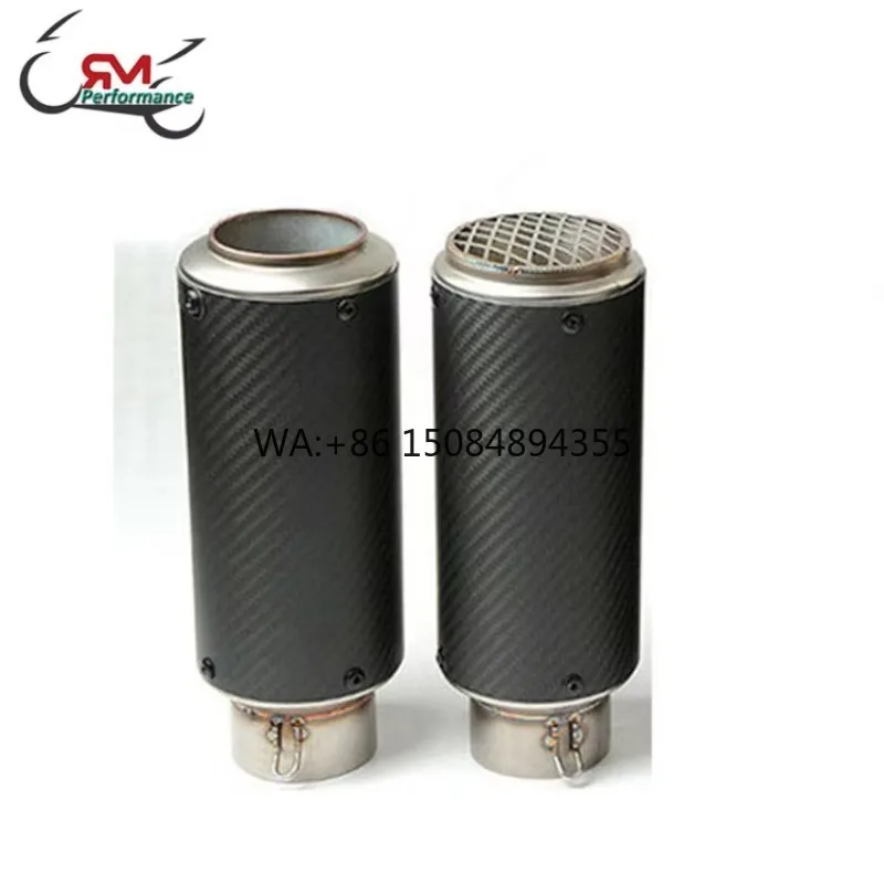 Modified 51mm or 60.5mm Universal Motorcycle Exhaust Muffler for Racing Z650 Z1000 ER6N Moto Performance