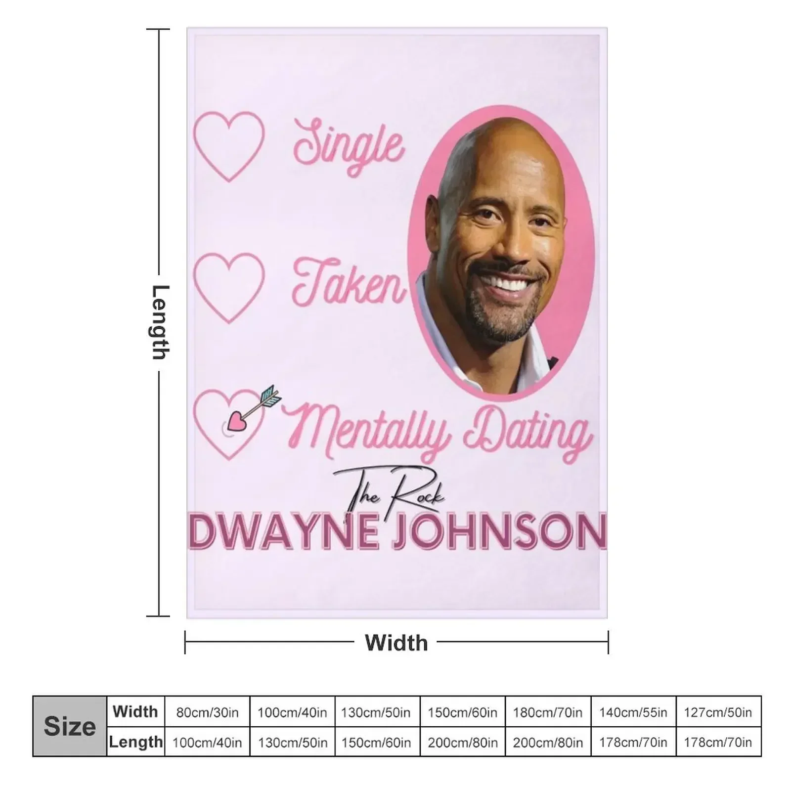 Mentally Dating Dwayne Johnson Throw Blanket cosplay anime Beach Winter beds Hairy Custom Blankets