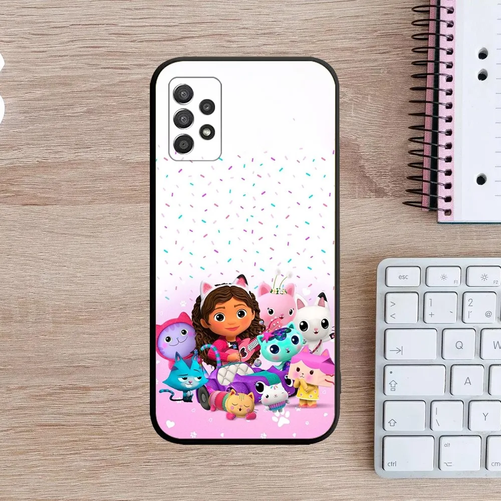 Cute G-Gabbys D-Dollhouse Phone Case For Samsung Galaxy A13,A21s,A22,A31,A32,A52,A53,A71,A80,A91 Soft Black Cover