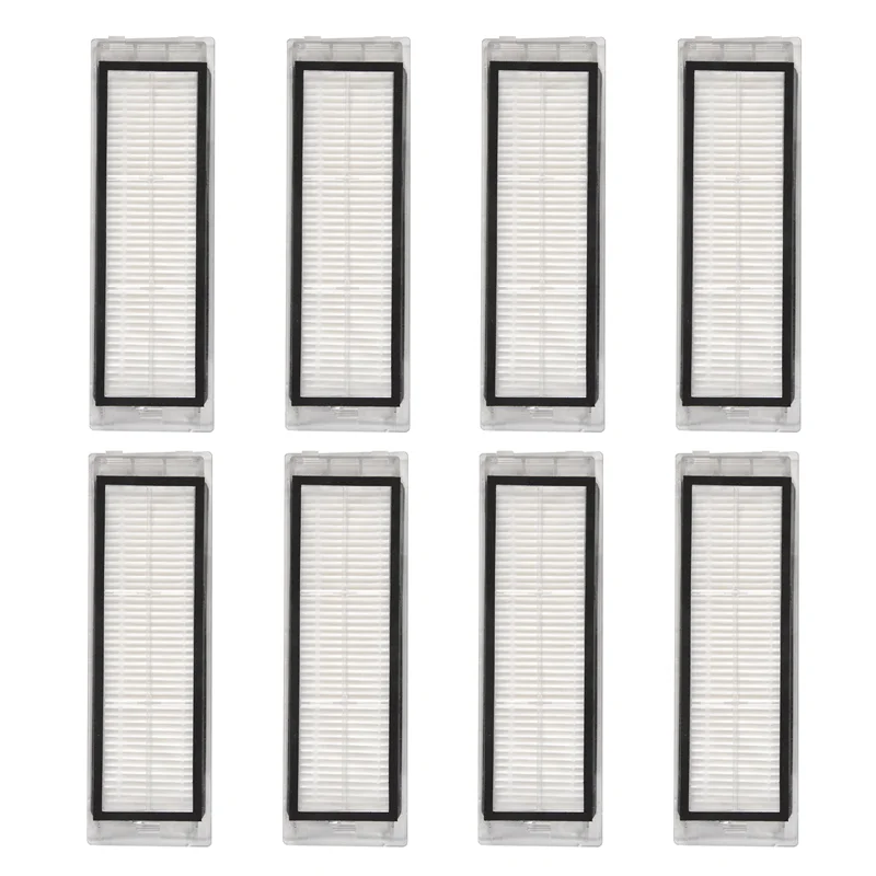 A01V-8Pcs Replacement Hepa Filter For Xiaomi Roborock S5 S50 S51 S55 S6 S6 MAXV S5 MAX T6 T7 S4 Max S4 E5 E4 E20 E25 E35 C10