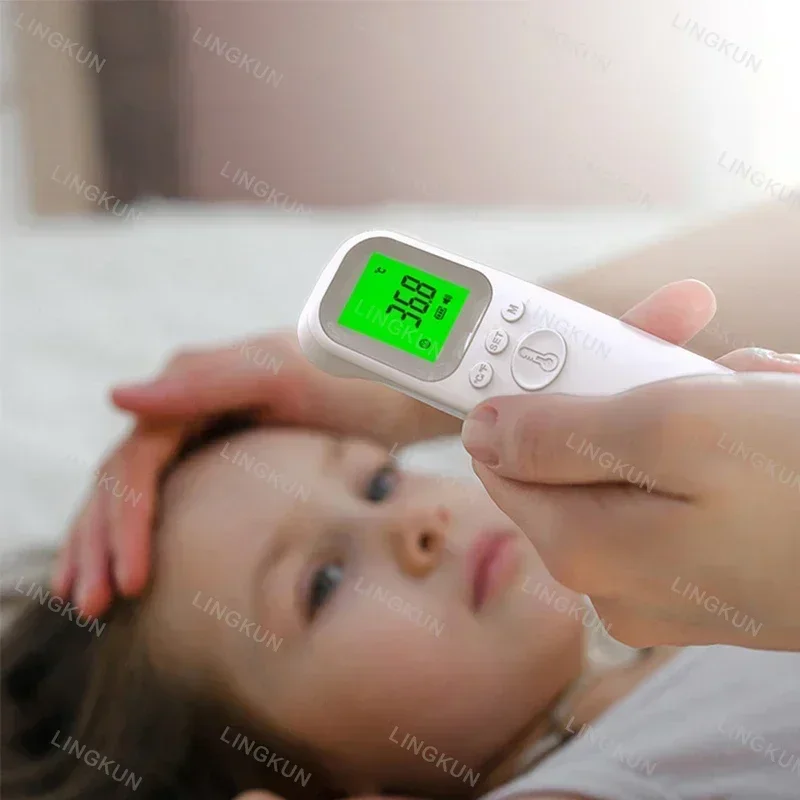 Digital Forehead Thermometer Electronic Contactless Clinical Accuracy Non-contact Body Temperature Meter Fever for Adult Child