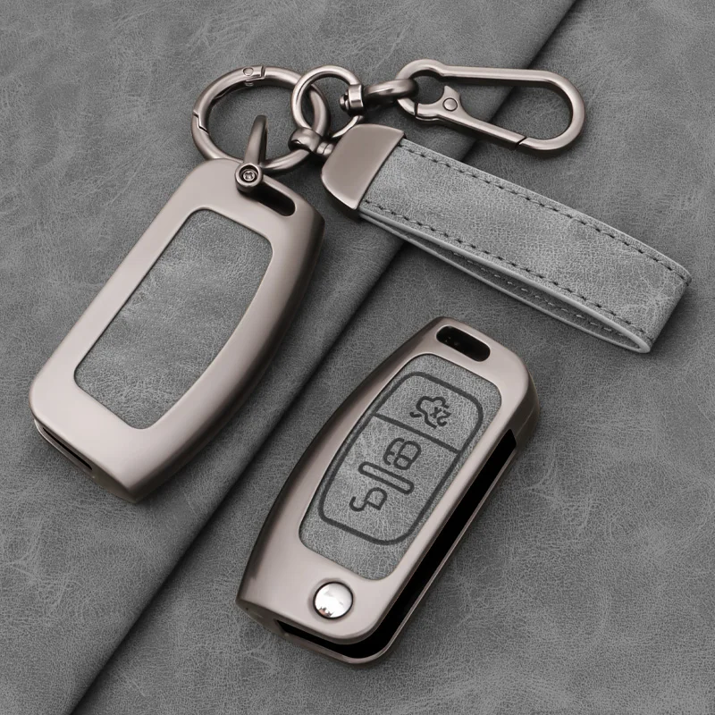 Fob for Ford Fiesta Focus 2 C-Max Ecosport S-Max Fusion Mondeo Remote Control Case Keychain  Car Key Cases Cover