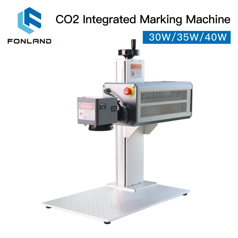 Fonland CO2 Laser Engraver Marking Machine 30W 35W 40W 10.6μm Integrated Structure Body Design Marking Machine CNC Design