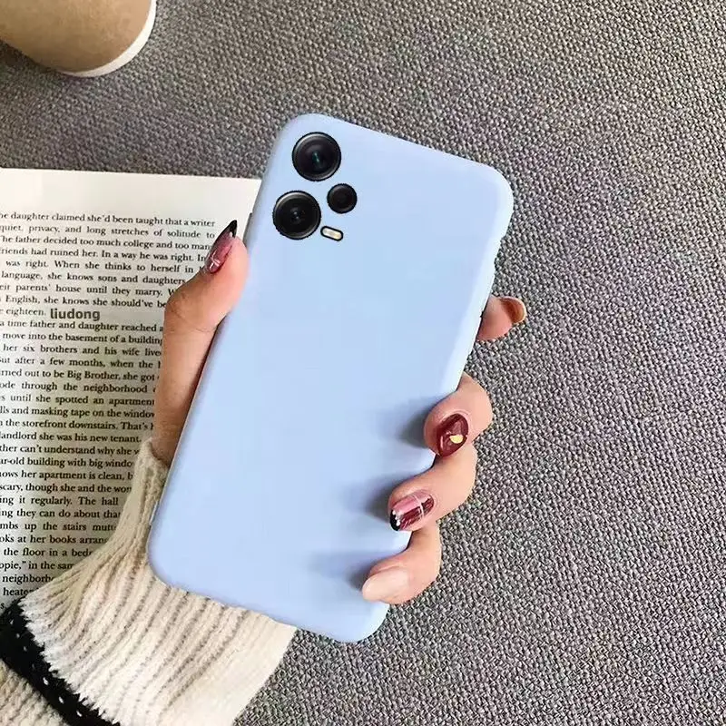 Flüssige Silikonhülle für Xiaomi Redmi Note 12 Pro Plus Note 12 Pro + Linsenschutz, stoßfeste Abdeckung für Poco X5 Pro 5G Hüllen – Detail 4