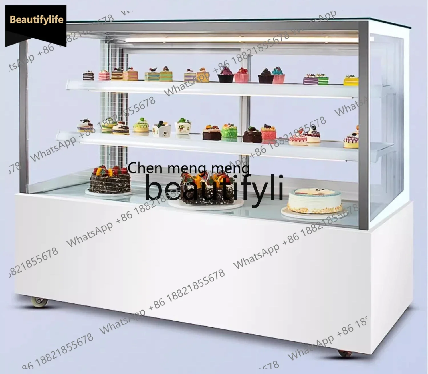 

A56 Витрина-холодильник для десертов и выпечки для кофейни/кондитерской со встроенным баром