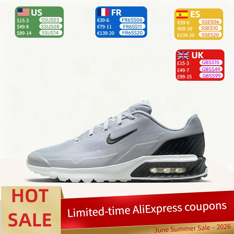 Мужские низкие кроссовки Nike Air Max BIA - темно-серые, стильные, минималистичные, удобные, с амортизацией, прочные IF2