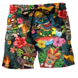 Men's Board Shorts Swim Shorts Swim Trunks Summer Shorts Graphic Prints Flower / Floral Quick Dry Short Casual Daily