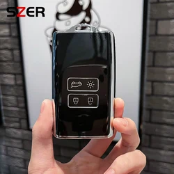 New TPU Car Smart Card Key Case Cover Shell Fob For Renault Koleos Kadjar Clio Megane Talisman Espace Zoe Scenic Dacia Sandero