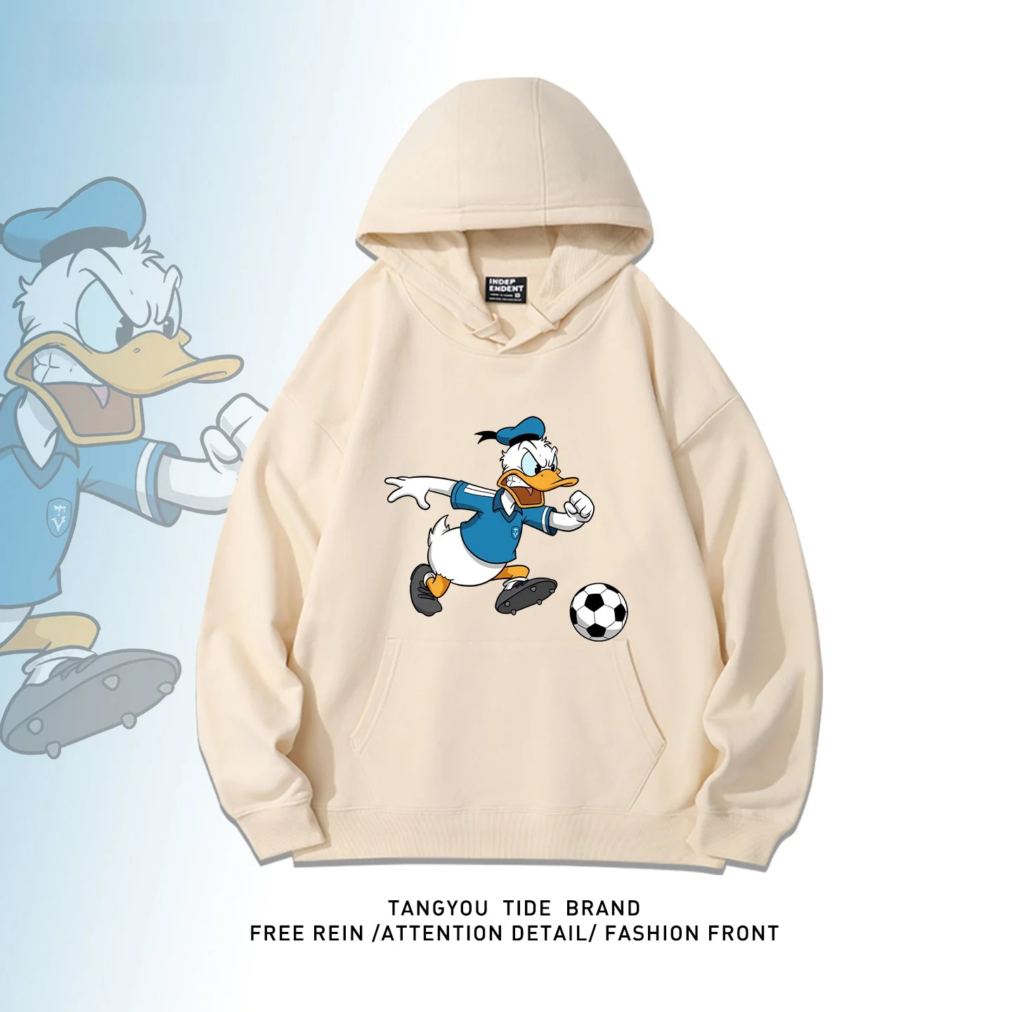 

Американский мультяшный свитшот с принтом Дональда Ду Фуалла, повседневный, с круглым вырезом, для мужчин и женщин, парный, с длинными рукавами, модная спортивная одежда