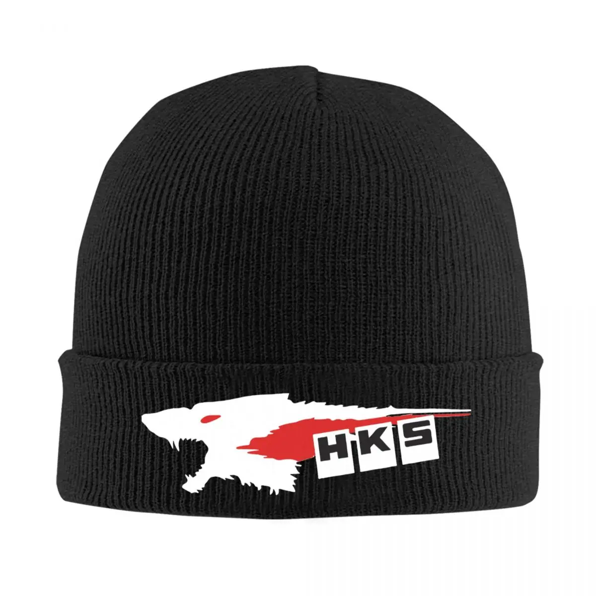 HKS Wolf Hat Autumn Winter Skullies Beanies Fashion Power and Sportser Performance Turbo Logo Cap Female Male Bonnet