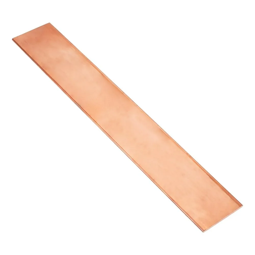 

Copper Flat Bar 12.2x1.9x0.1 Inch T2 Copper Bus Bar Copper Flat Sheet Pure Cu Copper Sheet Red Copper Flat Bus Rectangle