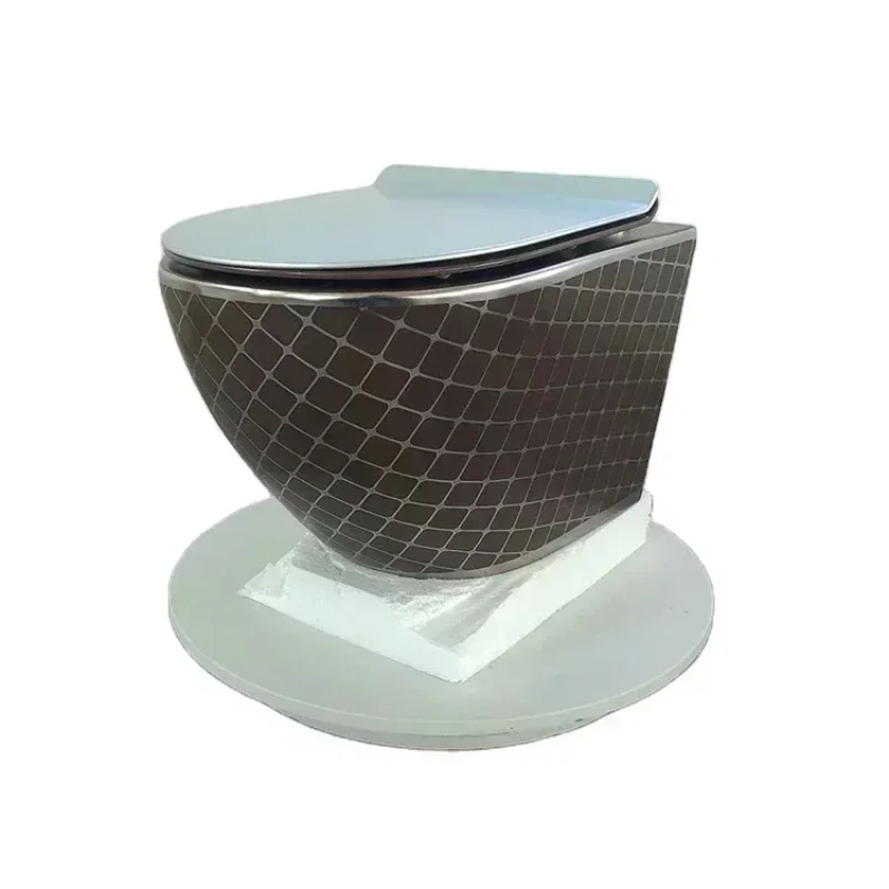 

High Quality Bathroom Hotel Sanitary Ware Toilet Luxury Wall Mounted Ceramic Black Toilet Hot sales