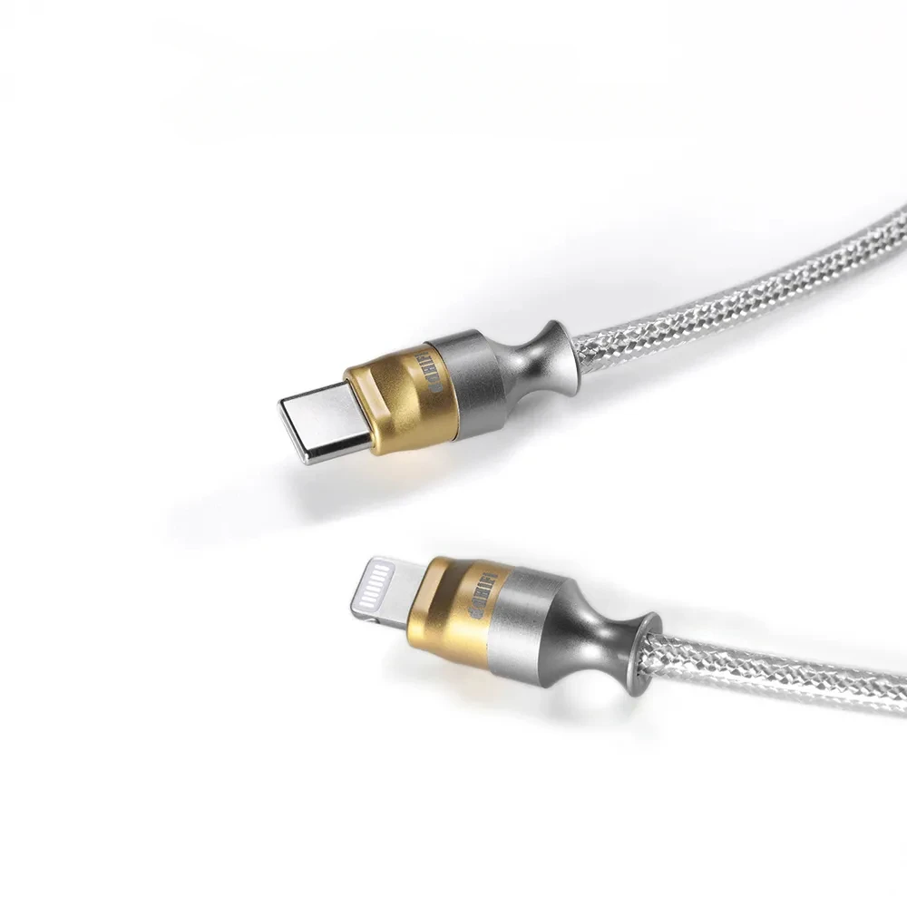 DD ddHiFi TC02C TC02L Audiophile-Grade Fast Charging Cable with High Purity OFC Conductor USB-C to 65W and Light-ning to 27W