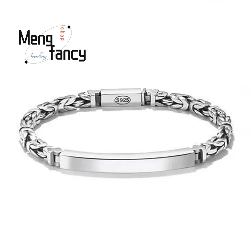 

New Men's Peace Grain Simple Elegant High-grade Bracelet Fashion Niche Design Sense Retro Luxury Quality Jewelry Holiday Gifts