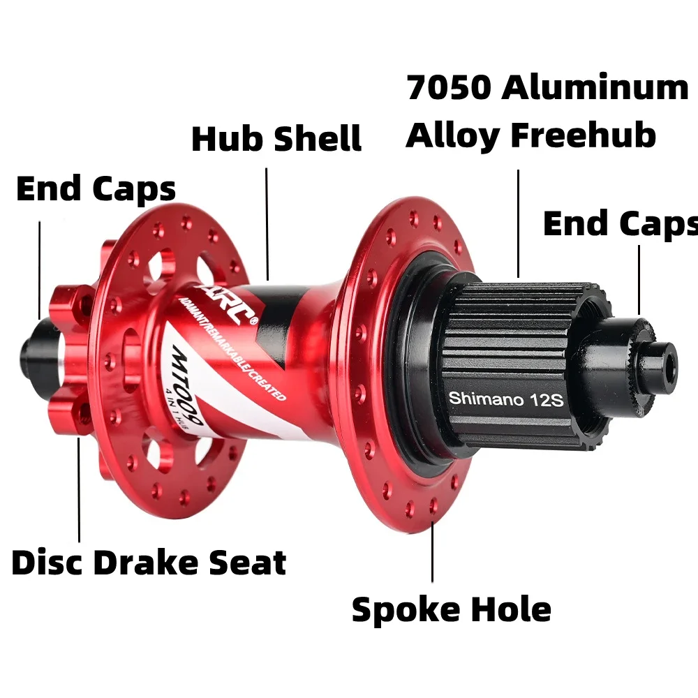 ARC Bike Hub MT009 114 Noise 6 Pawls 8/9/10/11/12 Speed Mountain Bike Hubs HG NBK 4 Sealed Bearing 28/32/36Hole Bicycle Accessor