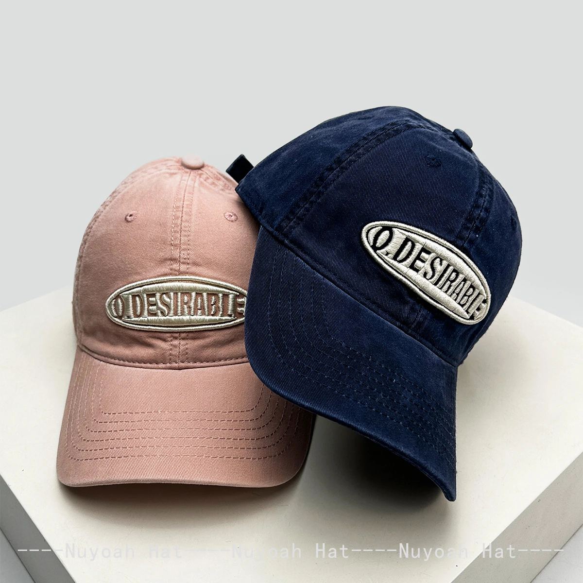 Korean Retro Embroidered Letter Baseball Cap Unisex Sunshade Casual Versatile Peaked Cap Travel Fashion Ins Style Outdoor Hat