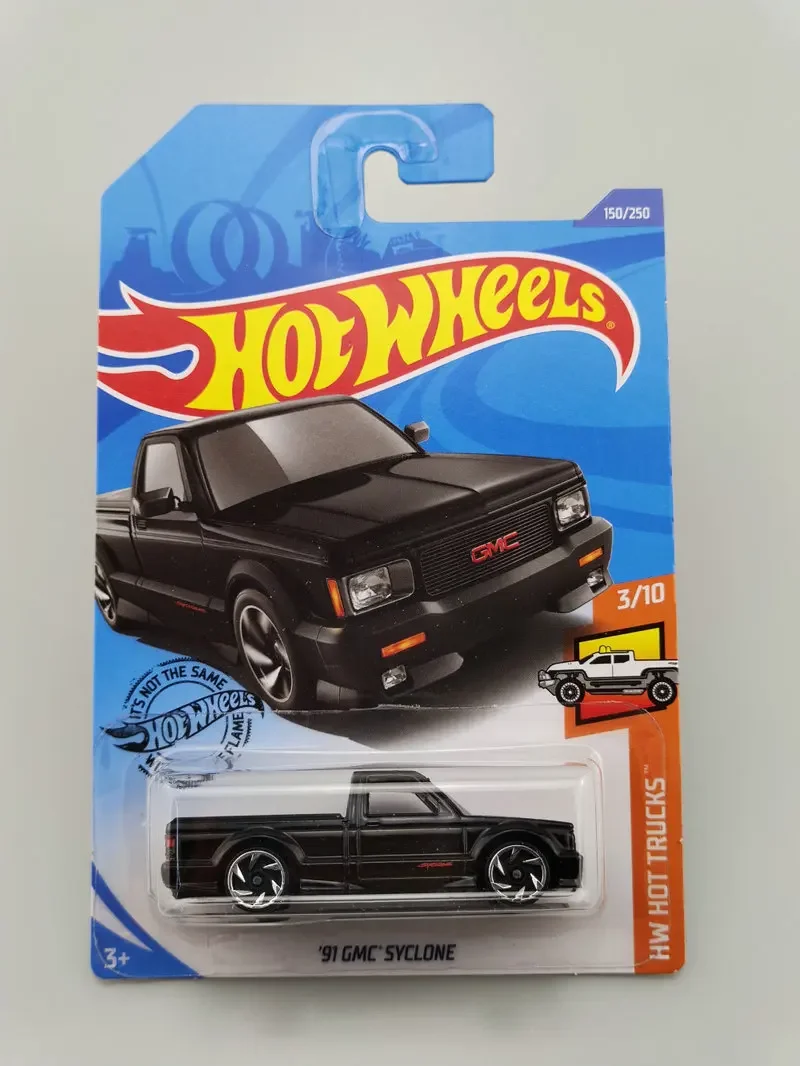 GMC SYCLONE-Modelo de carro de liga fundido, coleção Hot Wheels, 1:64, 91