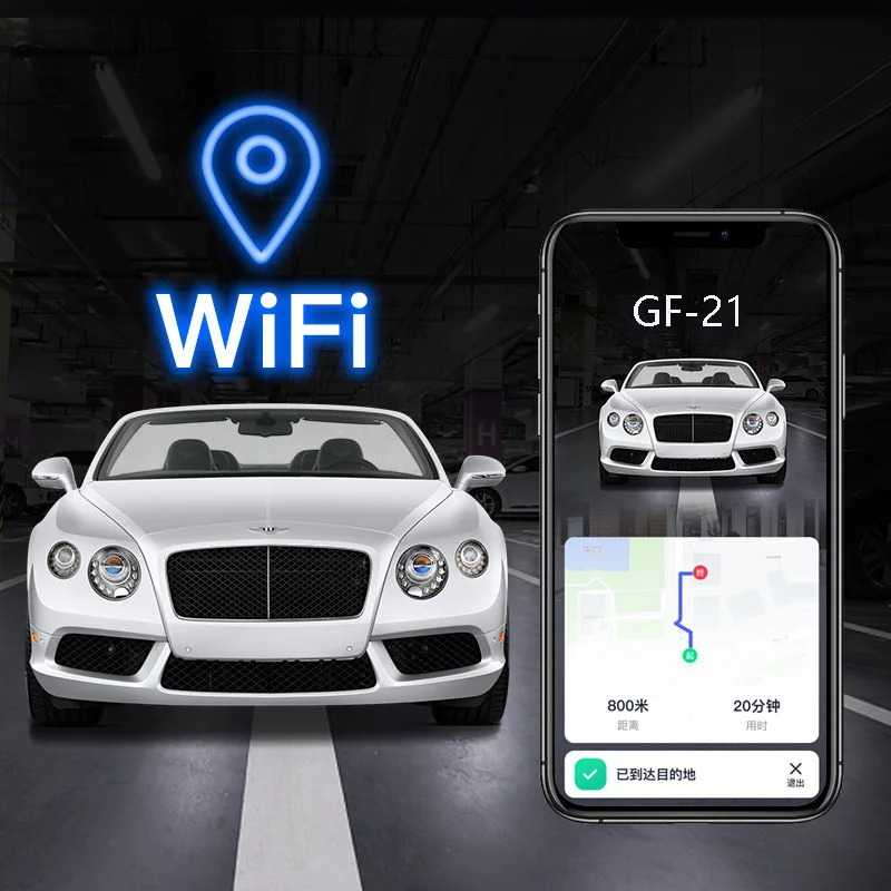 GF21 Mini GPS Real Time Car Tracker Anti-Lost Device Voice Control Recording Locator High-definition Microphone WIFI+LBS+GPS
