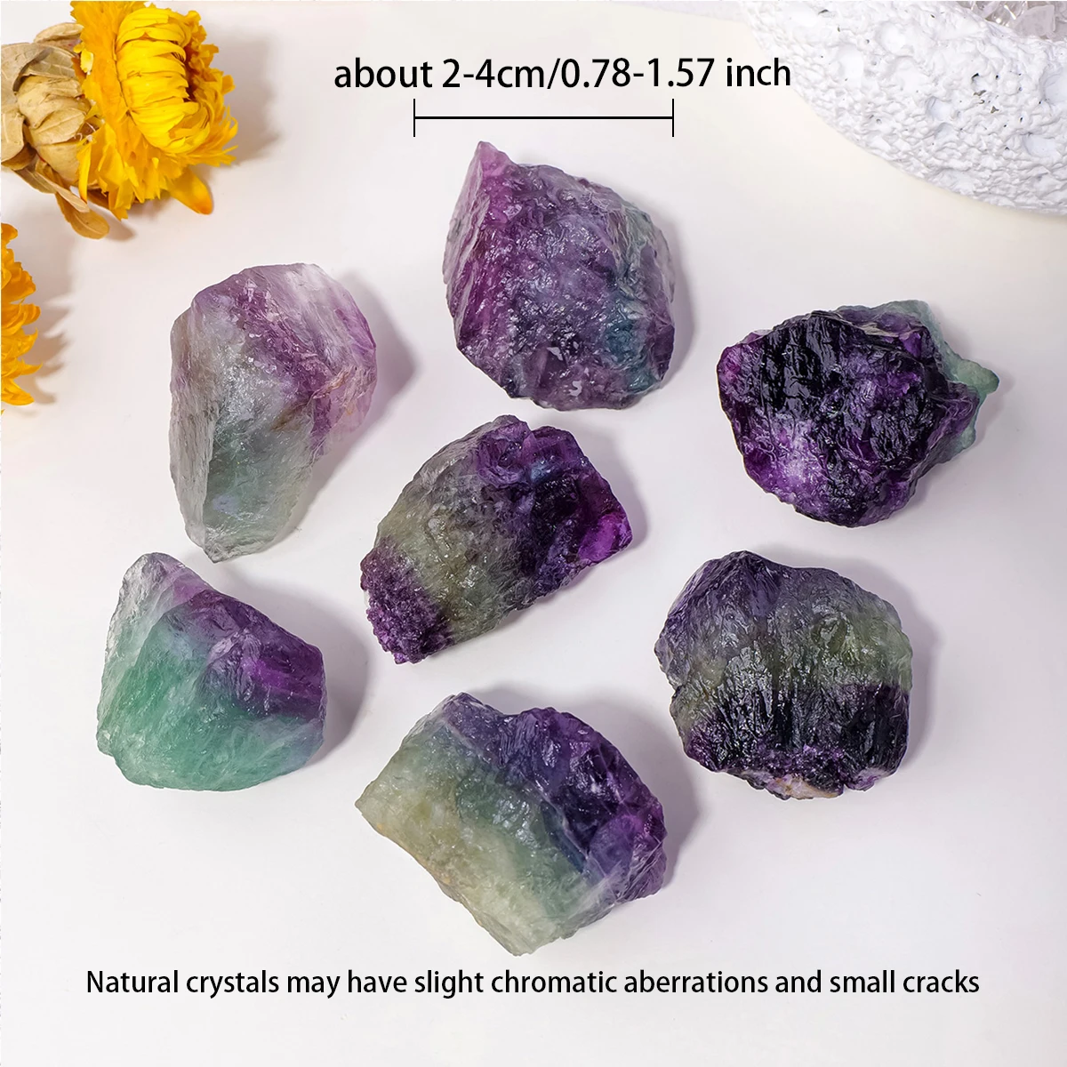 Natural Color Fluorite Raw Minerals Specimen Irregular Shape Rock Mineral Stone Fish Tank Decorative Bulk Crystal