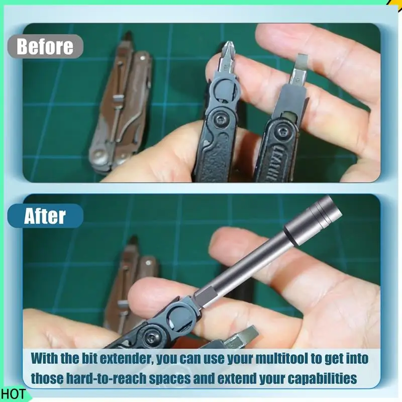 موسع محرك بت AWAH للأدوات المتعددة، ملحق إضافة محول لقم سداسية 1/4 بوصة لـ Leatherman، Surge Wave Plus