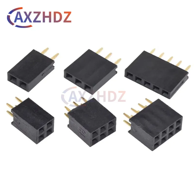 

20PCS Single Double Row Pin Header Female Header PCB Connector JST 2.54mm 2P 3P 4P 5P 6P 7P 8P 9P 10P 12P 14P 15P 16P 20P 40Pin