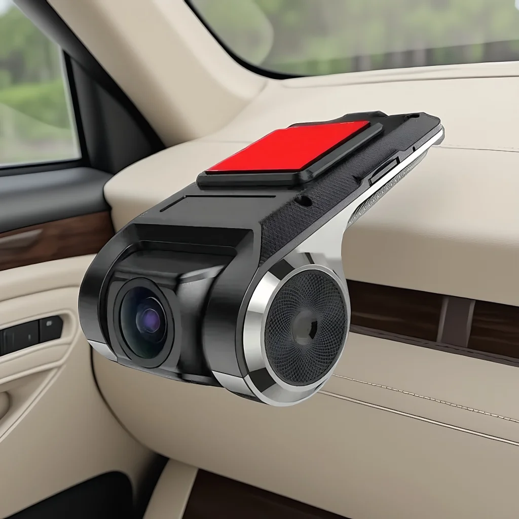 Car DVR Dash Cam Full HD 1080P, with ADAS LDWS Navigation for Android Player, Voice Alarm Video Recorder