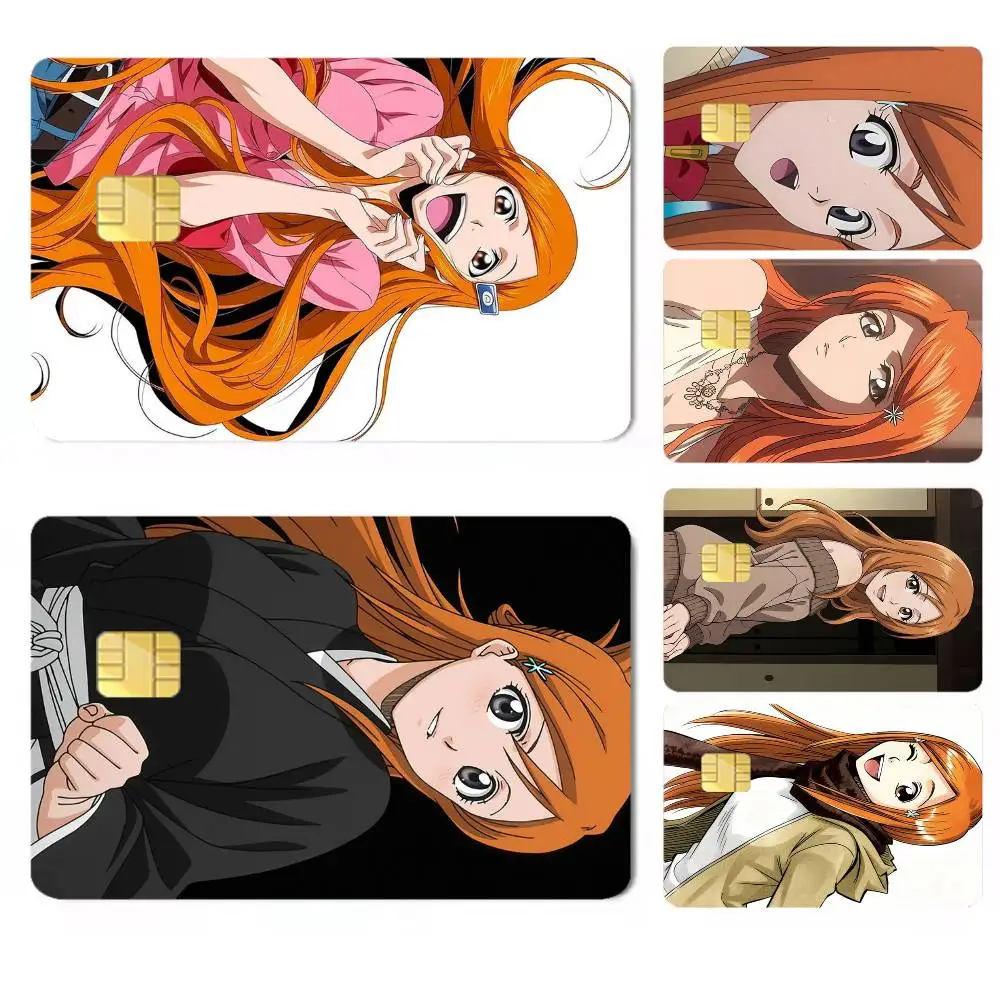 Anime BLEACH Orihime Inoue-e Credit Card HD Stickers Premium matte film effectively prevents fingerprints and daily abrasion.