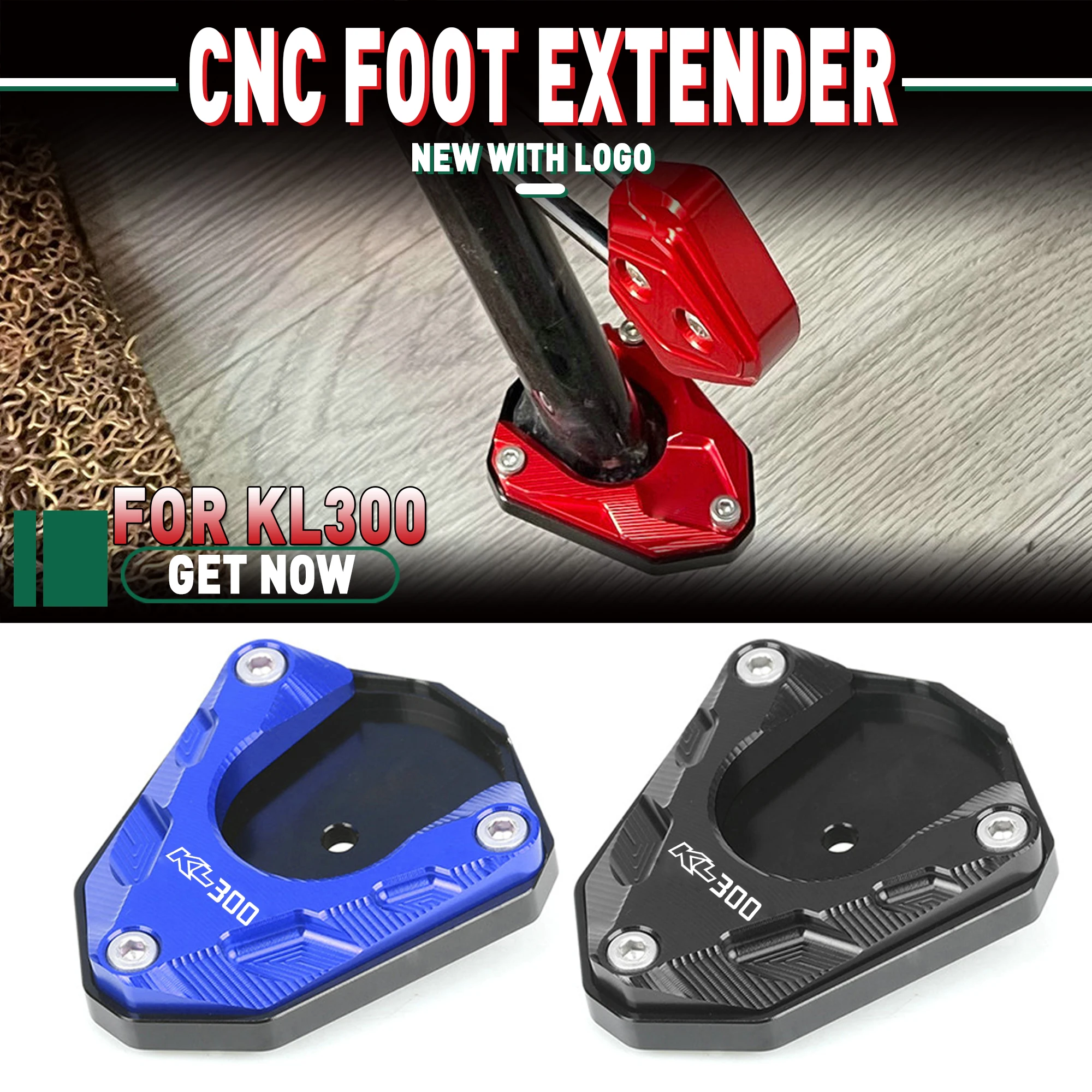 

Fit KL BRE RA X 300 Motorcycle BRERA X 300 Foot Side Stand Pad Plate Kickstand Enlarger Support Extension KL300 BRE RAX300