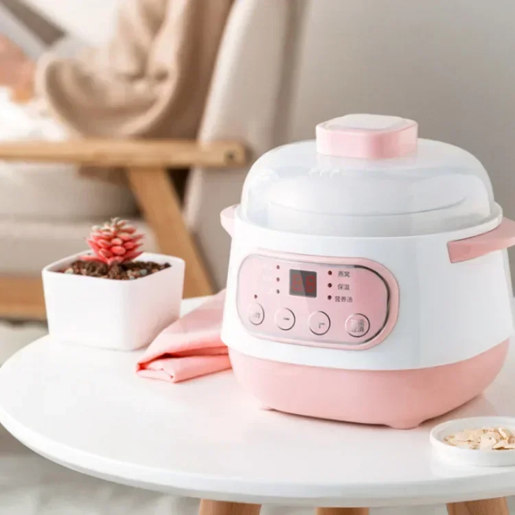 full-automatic intelligent ceramic electric cooker soup electric casserole water-insulated stew cup.110v 220v