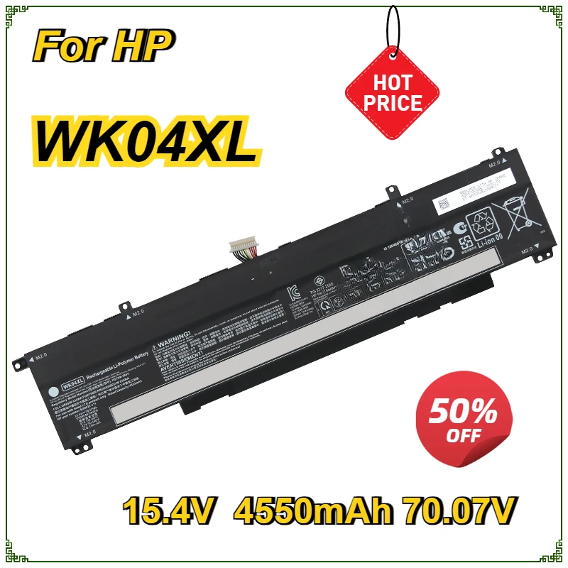 

WK04XL Laptop Battery for HP Omen 16 17 7 8 Victus Pro TPN-Q263/Q264 M41640-AC1 HSTNN-OB21 TPN-Q265 TPN-Q266 TPN-Q280 M38822-AC1