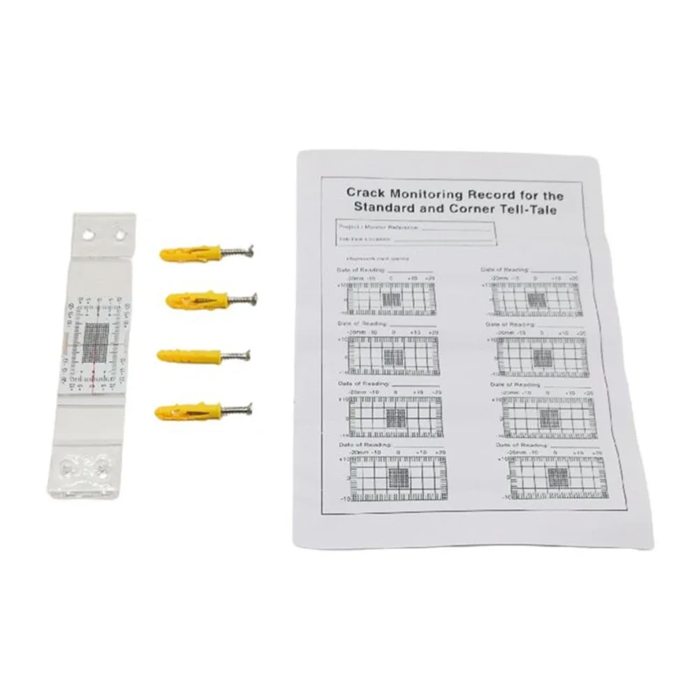 Linestorm Corner Tell Tale Crack Monitor Crack Gauge für Crack Monitoring – Crack Breite Building Inspection Messwerkzeug