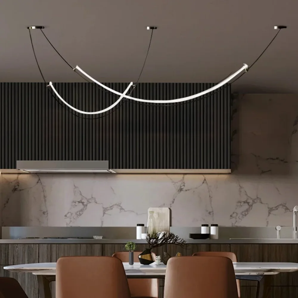 Lampe LED Suspendue au Design Nordique, Luminaire Décoratif d'Nik, Idéal pour un Salon, une Salle à Manger, un Bar ou un Comptoir