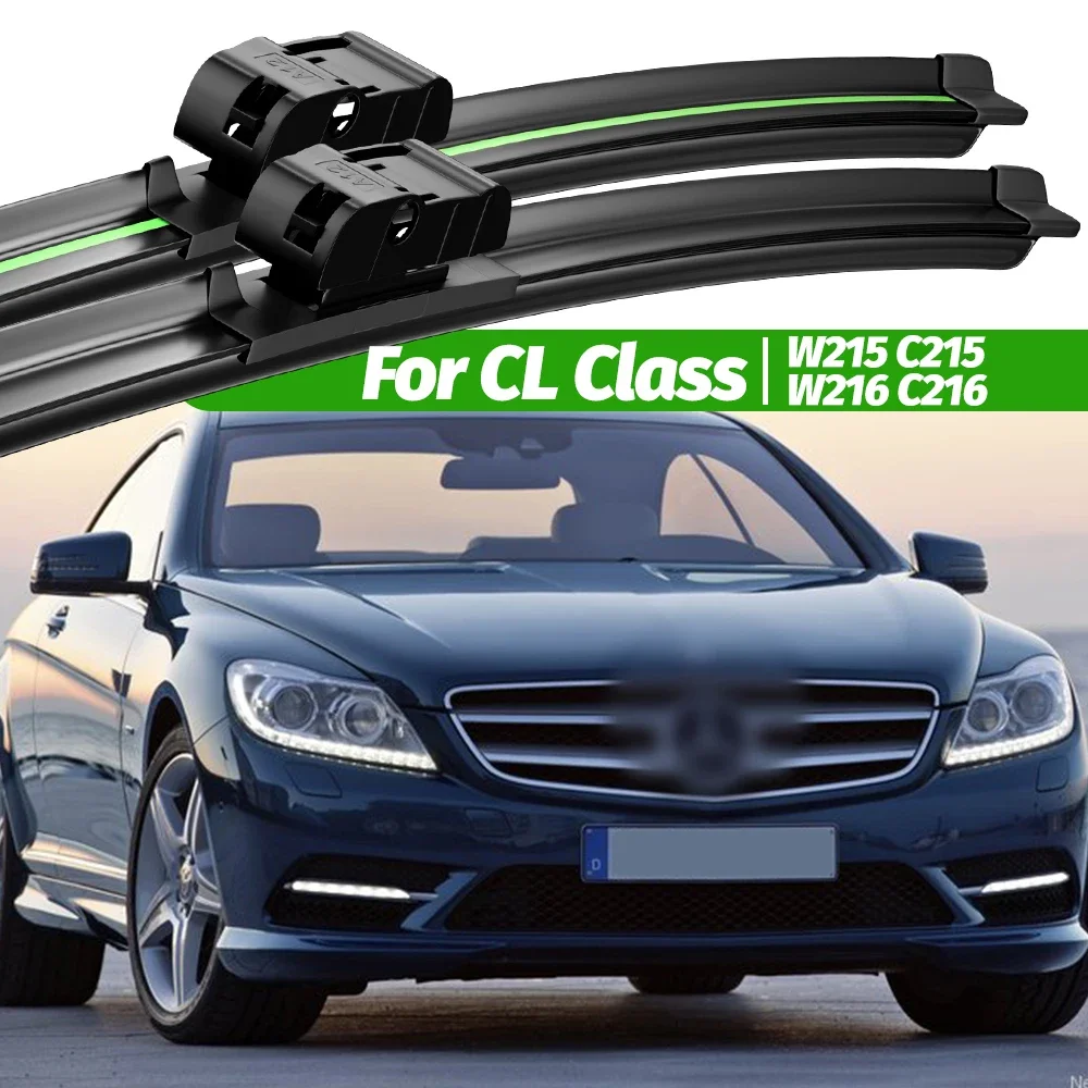 

For Mercedes Benz CL Class W215 C215 W216 C216 1999-2014 2pcs Front Windshield Wiper Blades Windscreen Window Accessories