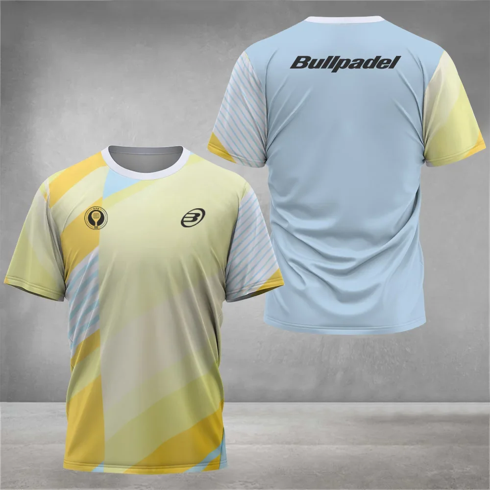 Cool Padel Breathable Short Sleeve Summer Quick Dry Short Sleeve Street Men's Top Outdoor Tennis T Shirt New Fitness Collection