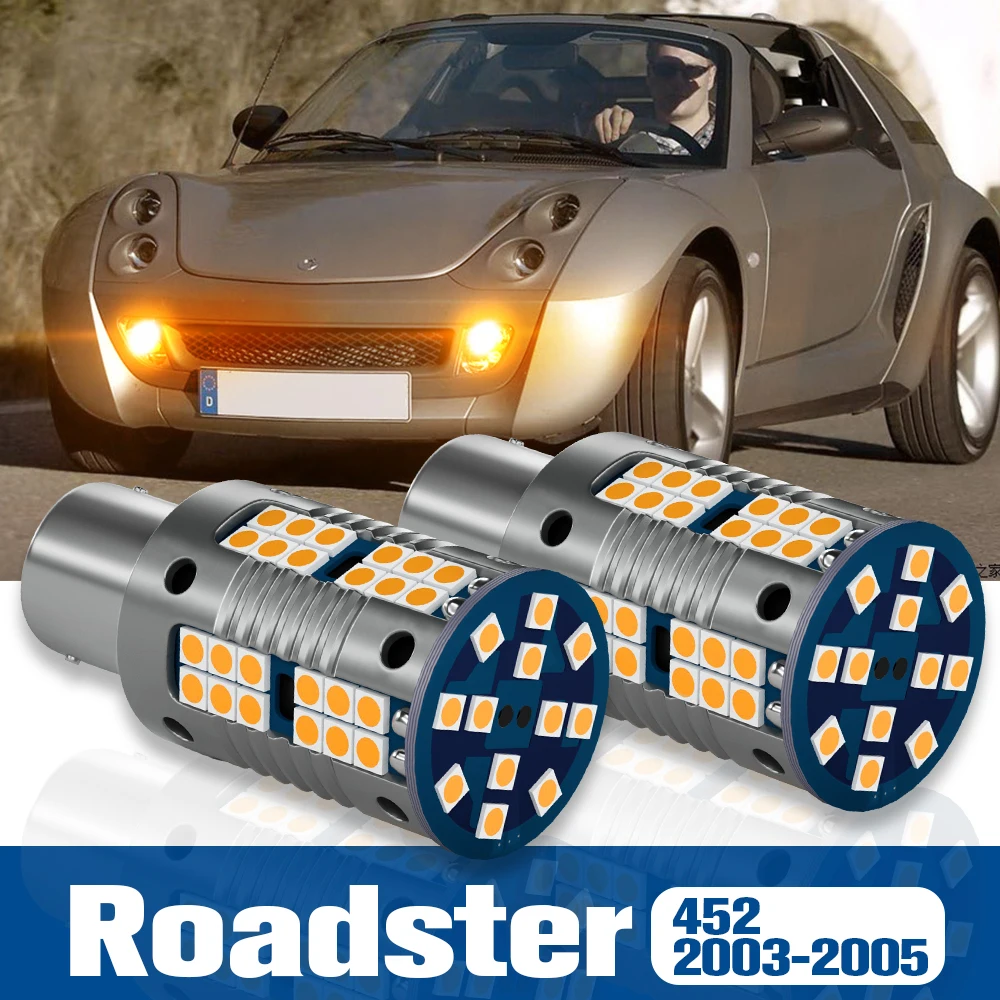 

2pcs LED Turn Signal Light Blub Lamp Accessories Canbus For Smart Roadster 452 2003 2004 2005