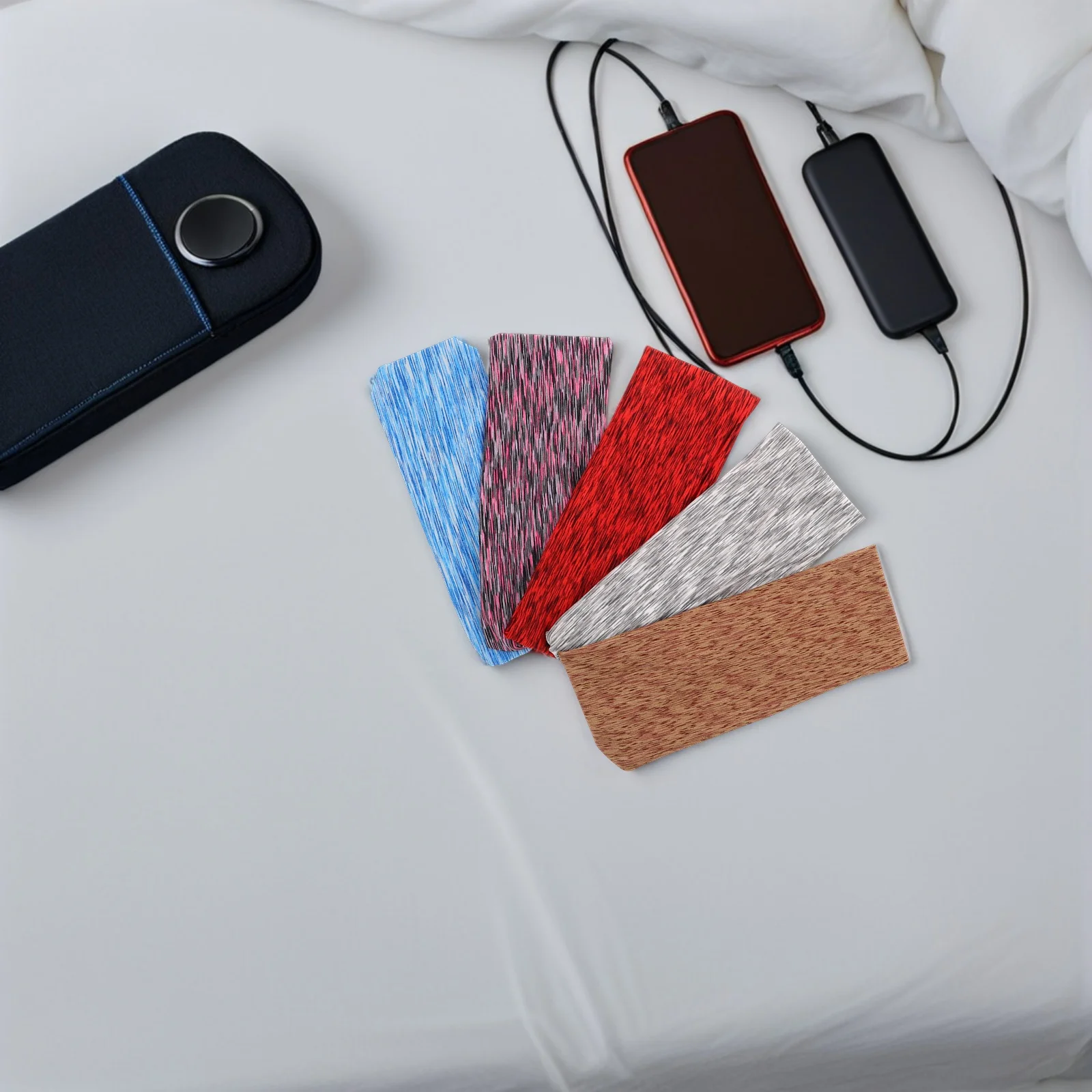 5 Stück elastische Sport-Stirnbänder für Männer und Frauen, schweißableitend, hochelastisches Haarband, Yoga, Laufen, Workout, Fitnessstudio, Wandern, Zubehör