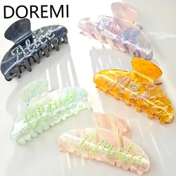 DOREMI Crystal Custom Hairpins Letter Shining Customized Name Hair Clip Shark Clip