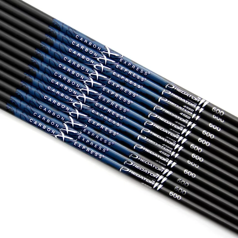

6pcs 100% Pure Carbon Arrow Shafts ID6.2mm Spine 300-800 - CE Hunting & Shooting Arrows for Compound and Recurve Bow