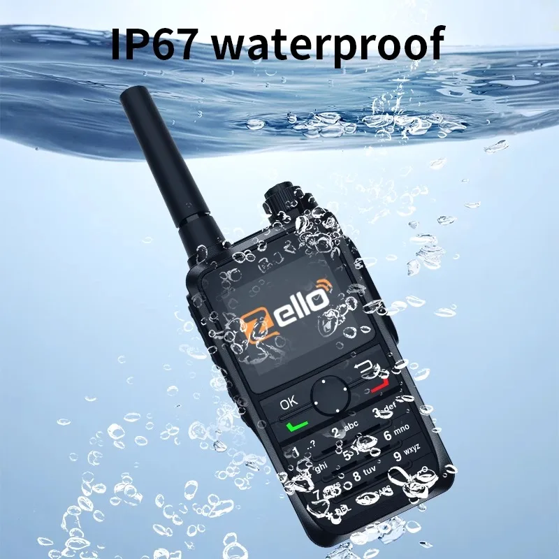 Zello Walkie Talkie Global POC Сетевое радио Wi-Fi BlueTooth GPS Водонепроницаемая дальняя связь по всему миру разговорочная двусторонняя радиостанция