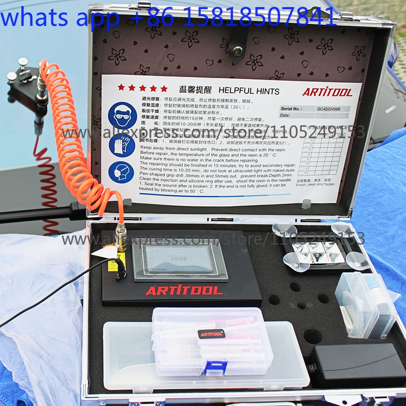 Glass repair tool one-click operation, Atito innovation 14-year-old store E8 automatic repair machine