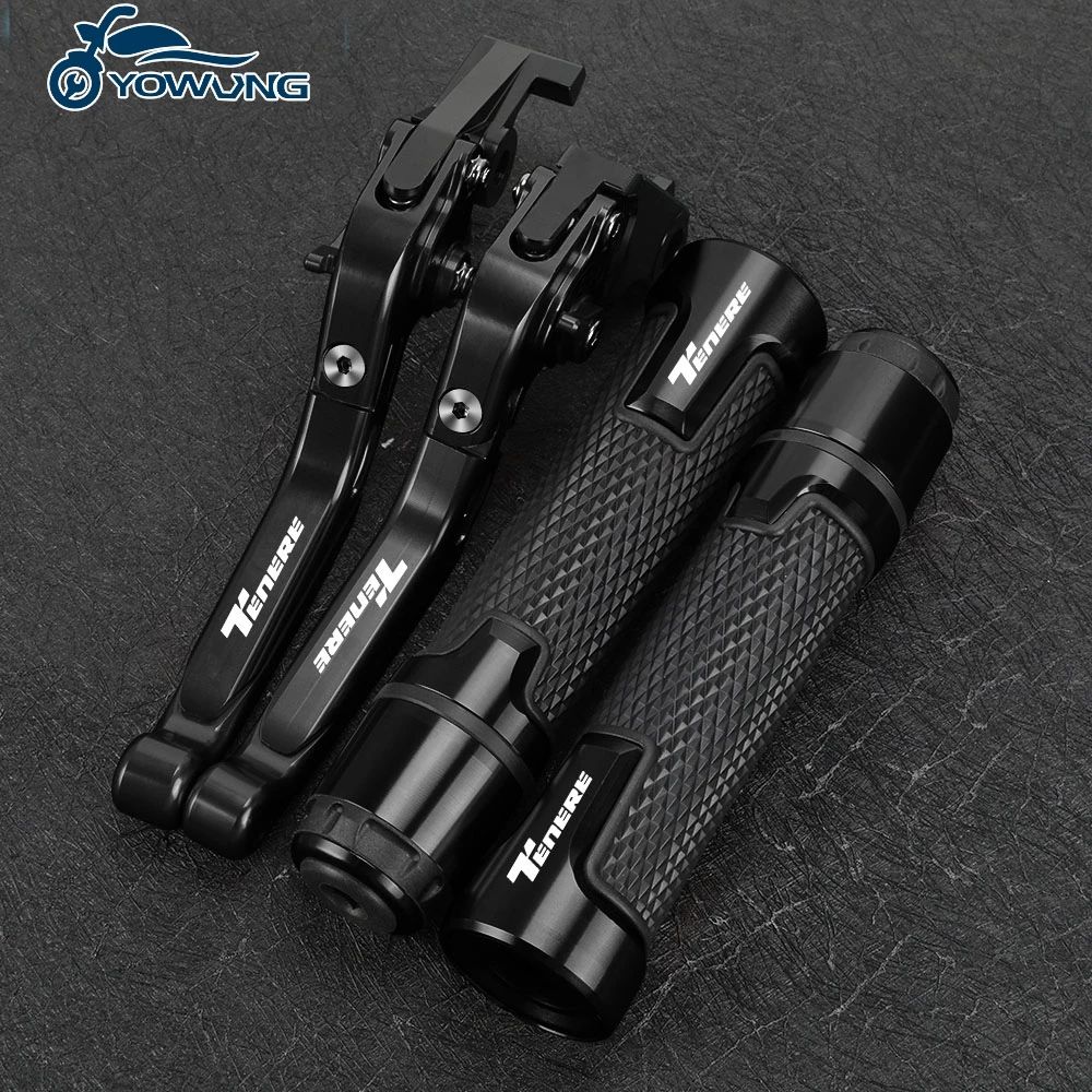 

CNC Motorcycle Folding Brake Clutch Levers Handlebar Hand Grips ends For YAMAHA TENERE 700 Tenere900 2019 2020 2021 2022 2023