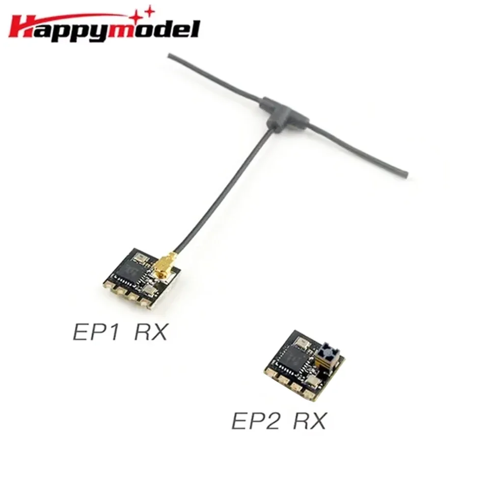 HappyModel ExpressLRS ELRS 2.4G RX SX1280 Nano Long Range Receiver  EP1 EP2 RX 10X10mm for RC Airplane FPV Long Range LR4 LR7