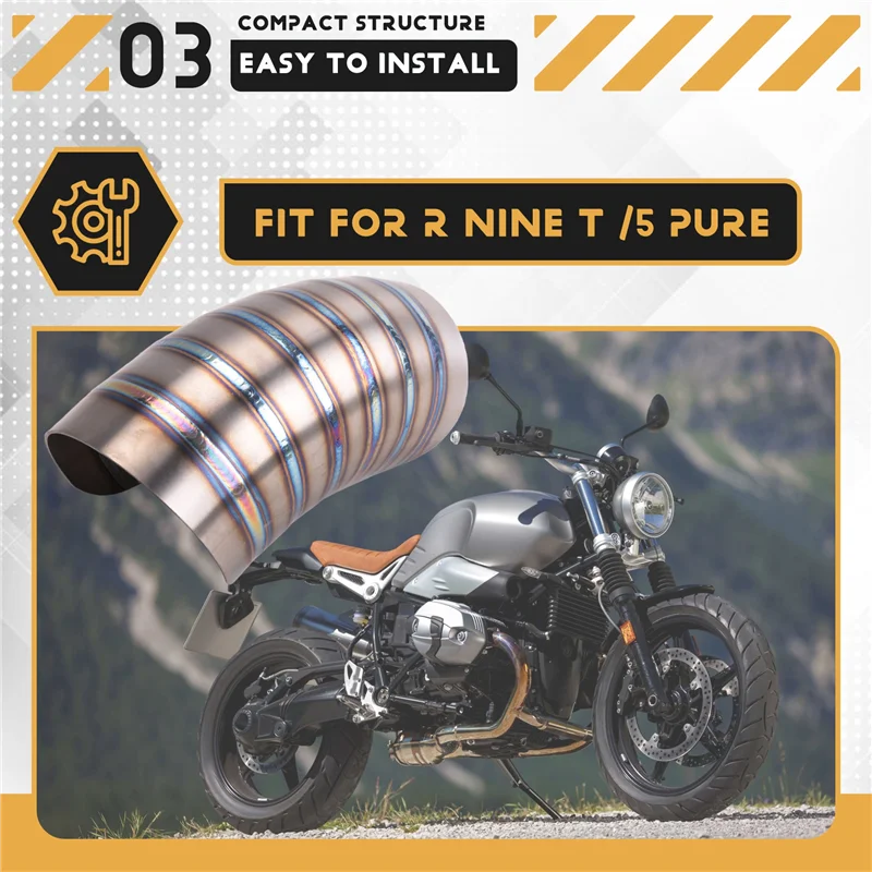 AASS-دراجة نارية لسيارات BMW RNINET Pure Racer مدخل هواء حضري ملحقات العادم غطاء مزخرف تركيب واقي