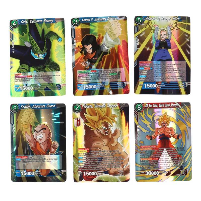 50-100Pcs/Box Dragon Ball Cards Shiny Son Goku Frieza Saiyan Vegeta TCG Rare Trading Collection Card Anime for Children Gift Toy